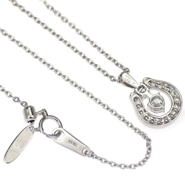モニッケンダム K18WG ダイヤモンド ペンダントネックレス 0.43ct  