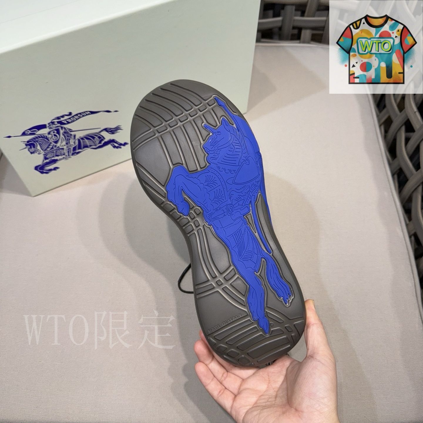 バーバリー バーバリー（BURBERRY） チェック ニット スニーカー03-3 - メルカリ