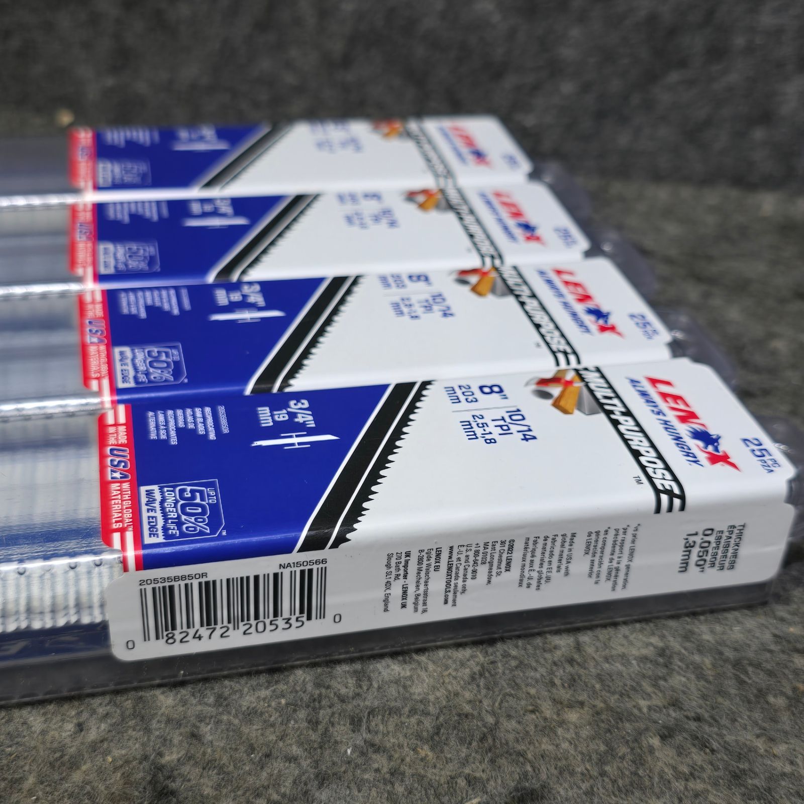 ♥未開封品 4パックまとめ売り レノックス LENOX 200mm セーバーソーブレード 25枚入 20535B850R 桶川店