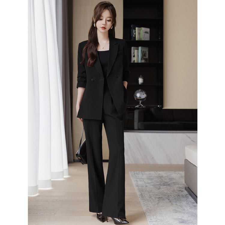 裏地付き パンツスーツ 卒業式 オフィスカジュアル ワイドパンツ セットアップ スーツ セレモニースーツ ジャケット レディース ゆったり テーラードジャケット 30代 40代 50代 母 セレモニー lucky607116 MAAHADDERANG_COM
