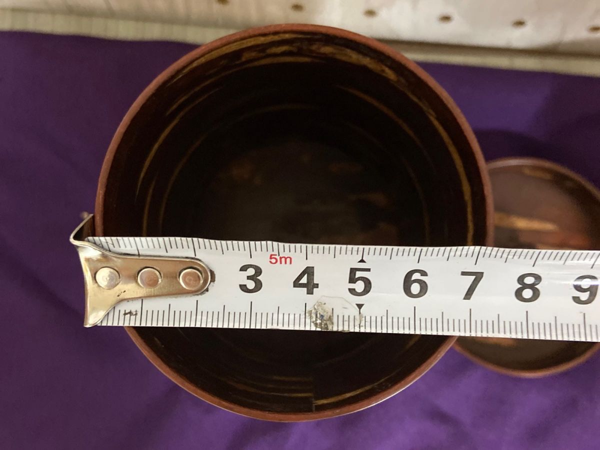 3-▲未使用 樺細工 茶筒 茶道具 桜皮細工 FUJIKI 藤木伝四郎商店 藤村志登磨 共箱あり 伝統的工芸品 高さ約12cm 直径約8cm 3-△未使用 樺細工 茶筒 茶道具 桜皮細工 FUJIKI 藤木伝四郎商店