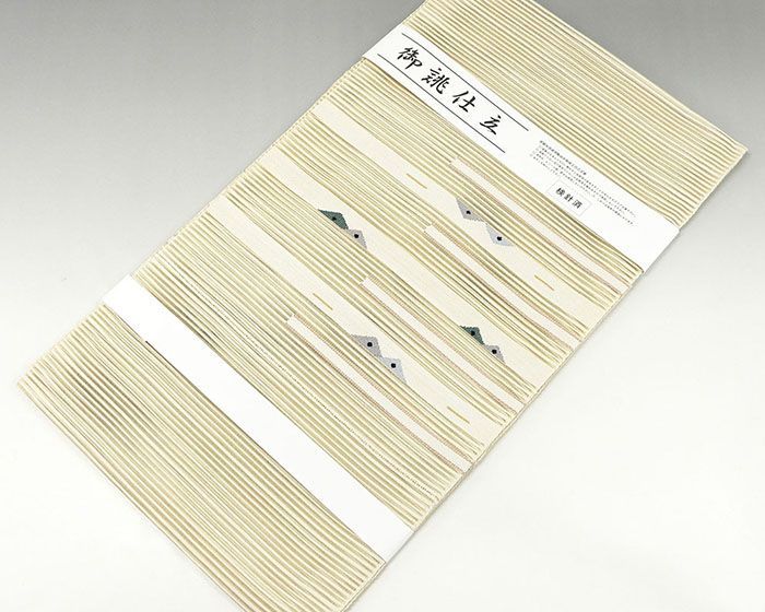 夏帯 名古屋帯 新品 仕立て上がり 正絹 絽綴れ 幾何模様 八寸名古屋帯