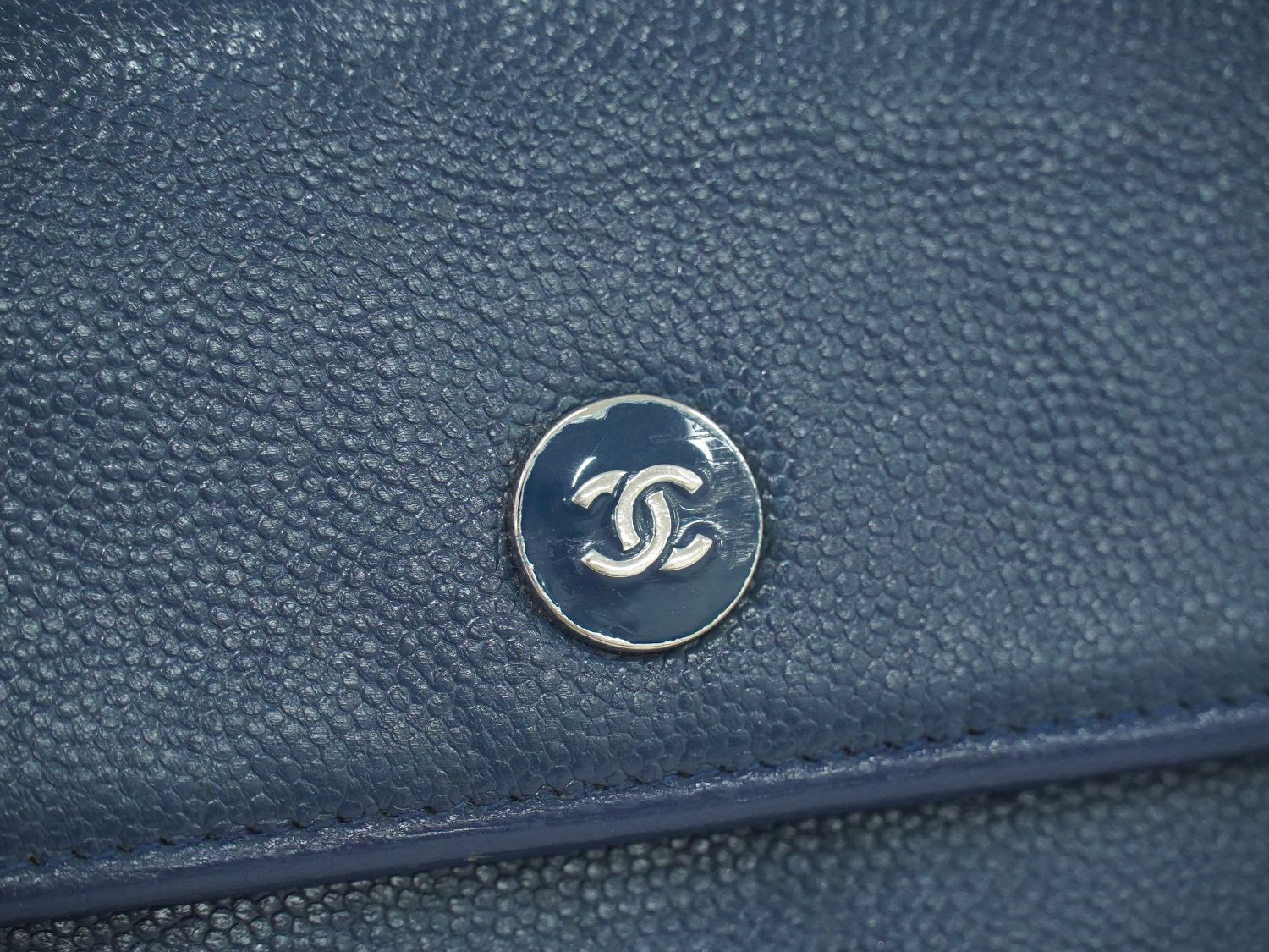 本物 CHANEL シャネル ココマーク 長財布 ロングウォレット キャビア  
