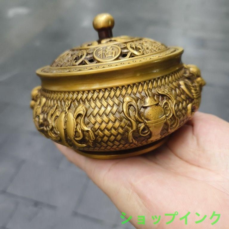 香炉  九龍     工芸品  美術品 置物 蜻蛉蓮池蛙声香炉 置物 工芸品 香炉 香道具 装飾品 美術品