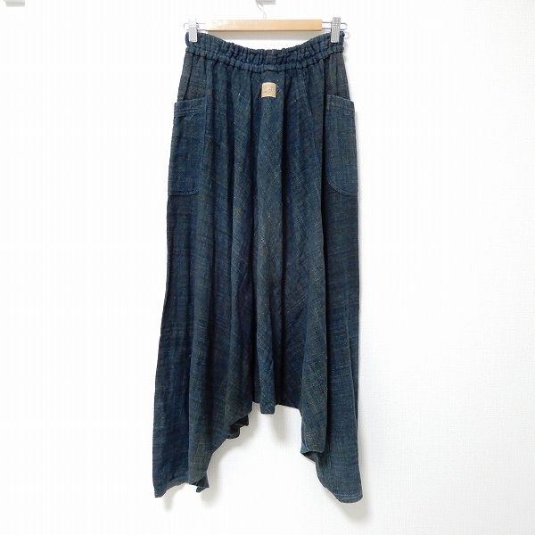 うさとの服　usaato ムササビパンツ　サルエル axc うさと USAATO パンツ ムササビ サルエル 紺系 レディース [952530