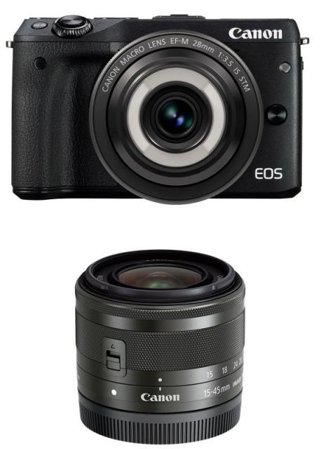 Canon EOS M3 ブラック 15-45mmレンズセット Canon EOS M3 ブラック 15