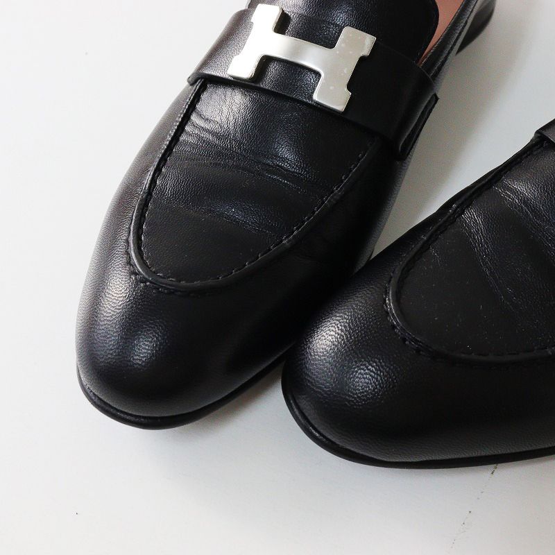 美品 エルメス HERMES パリ コンスタンス H金具 モカシン レザー