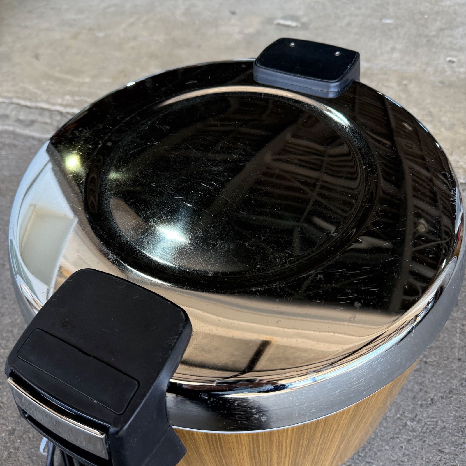 2015年製 タイガー 電子 保温 ジャー 木目 JHA-5400 100V 3升 5.4L W435D358H315mm