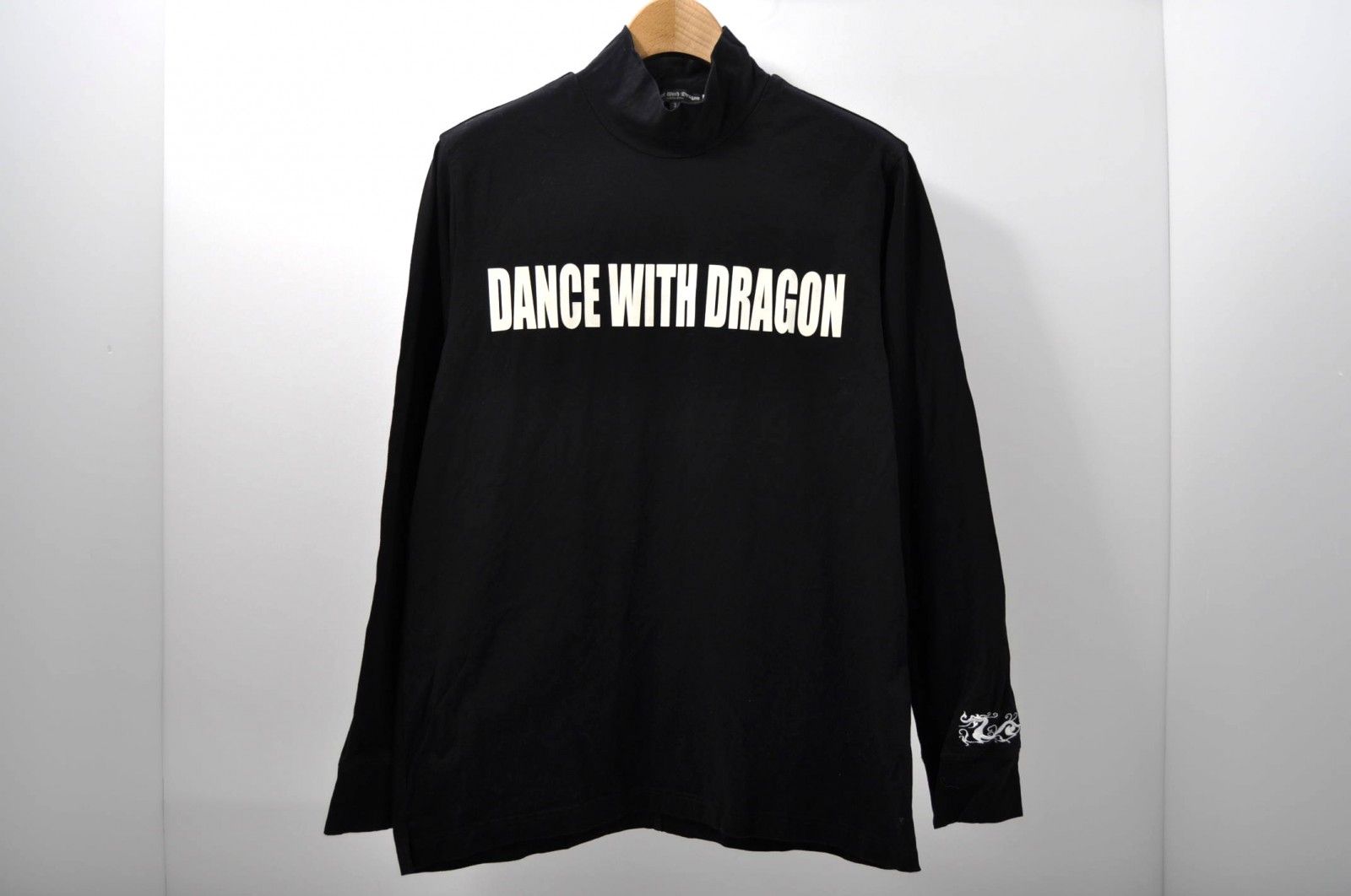 中古 メンズ ダンスウィズドラゴン DANCE WITH DRAGON 長袖シャツ 3(L) 黒  ブラック ハイネックカットソー