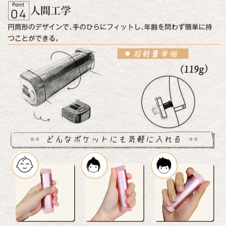 HAGOOGI (ハゴオギ) 充電式カイロ 急速発熱 電子カイロ 3階段温度調節