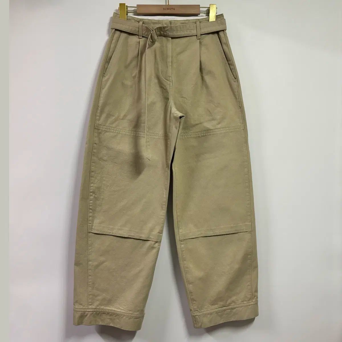 XS LOW CLASSIC ロウ クラシック ベルト付き ステッチ パンツ