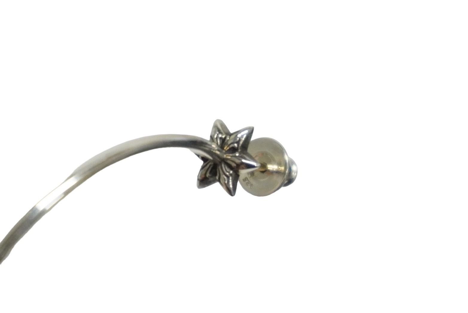 極美品 CHROME HEARTS クロムハーツ フープピアス スターモチーフ 2.7g