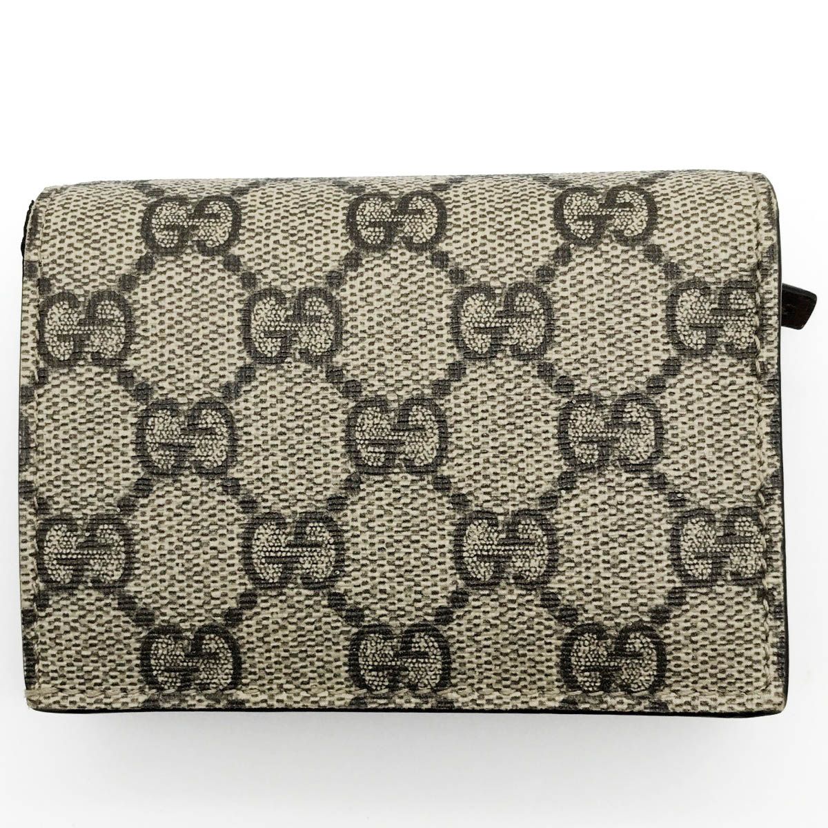 美品 GUCCI グッチ ハート 二つ折り財布 財布 ミニ財布 ベージュ GG柄 