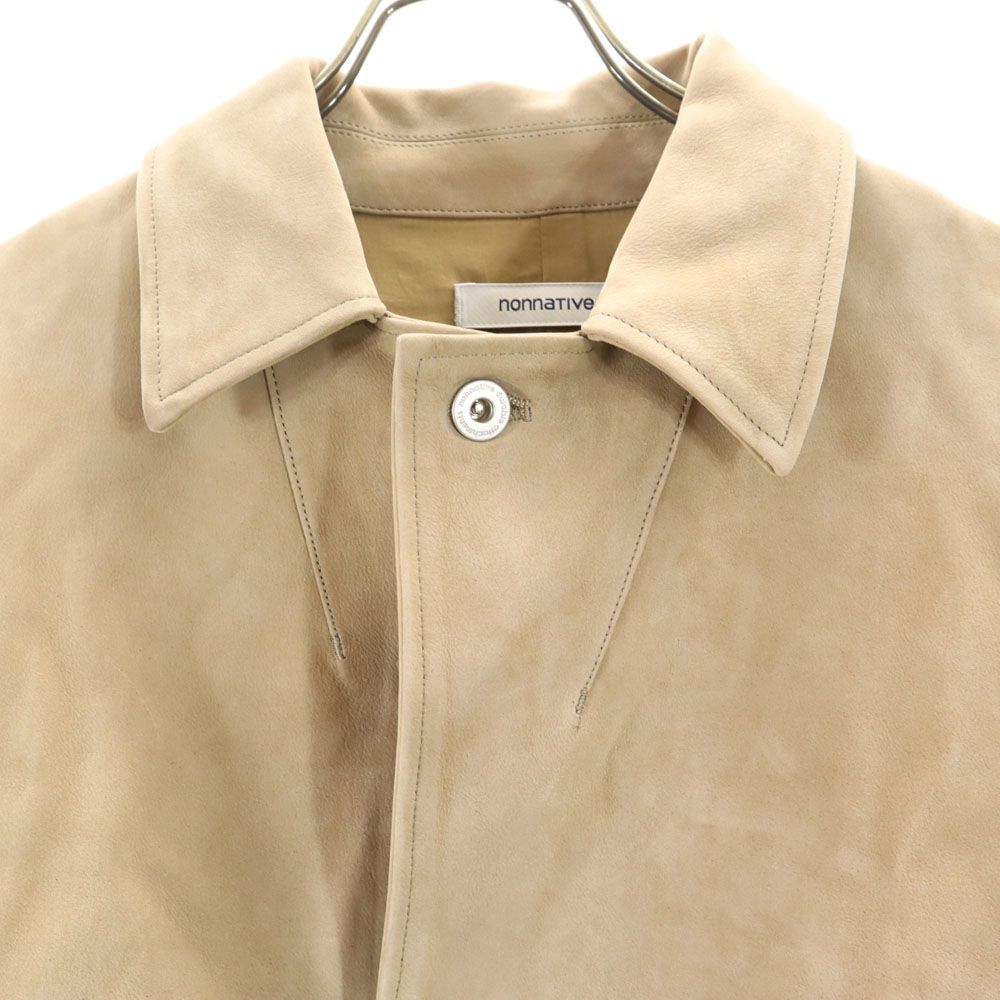 ノンネイティブ 日本製 レザージャケット 1 ベージュ nonnative 裏地