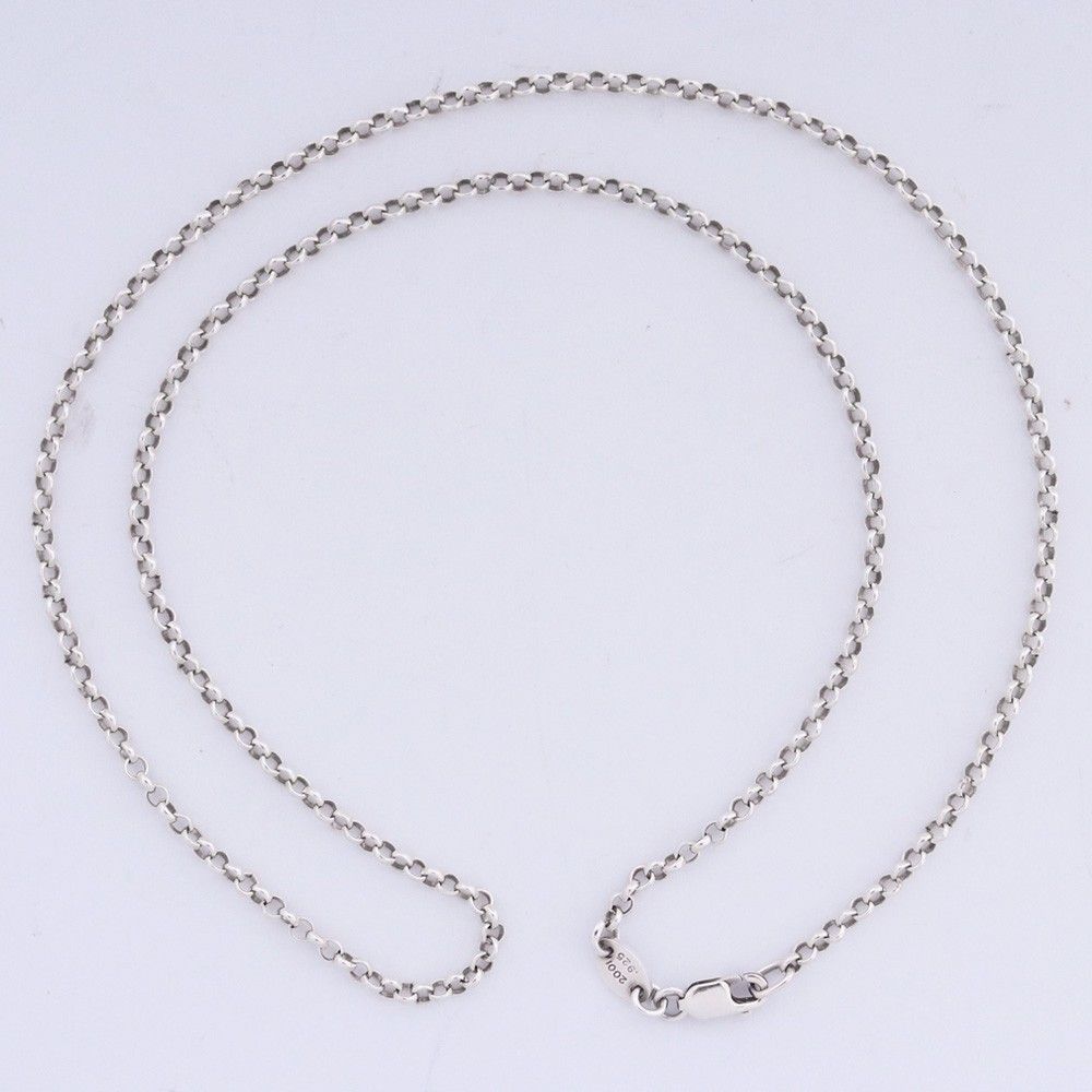 CHROME HEARTS ネックレス ロールチェーン 18インチ シルバー