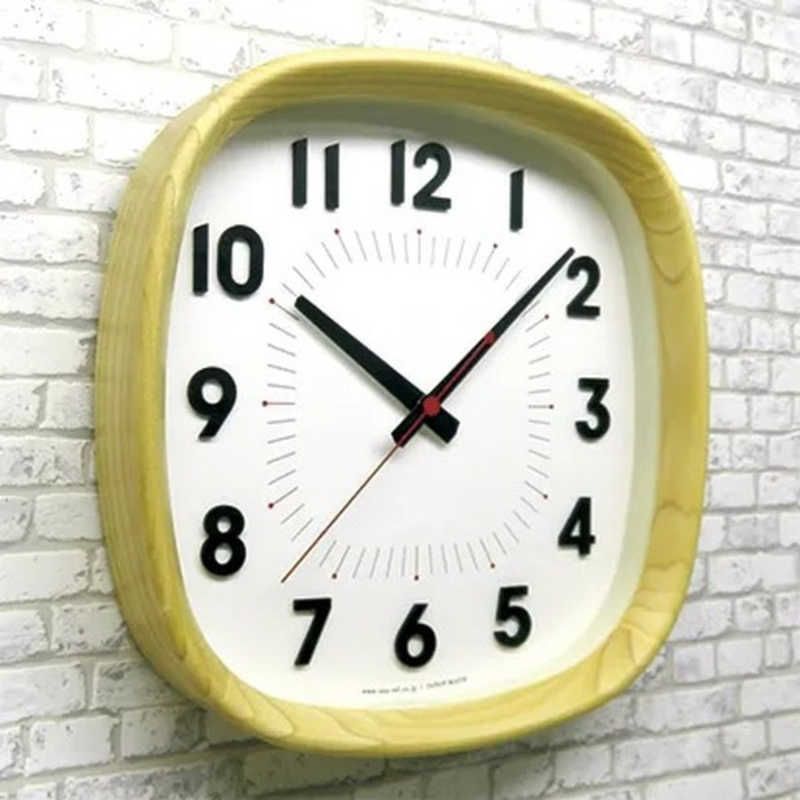 インテック シンプル掛け時計 WARM ナチュラル QL697NA