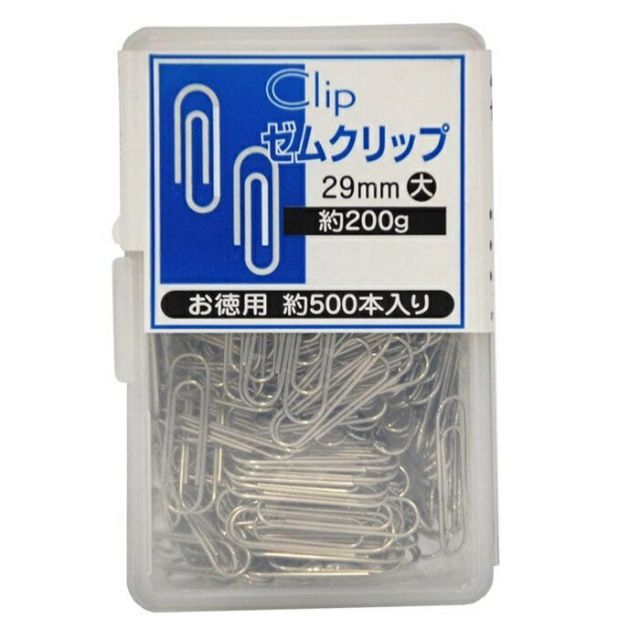まとめ 日本クリノス ゼムクリップ大 50ｇプラケース入 GｸﾘK-1 ×100セット