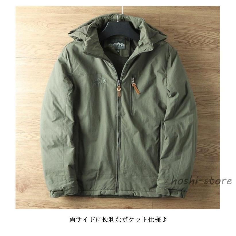 裏ボア メンズ プルオーバー 中綿コート ブルゾン ミリタリージャケット 中綿コート 着痩せ 裏起毛 中綿コート 冬服 アウター 裏ボアジャケWP 103 NEXPOTALLINN_EU