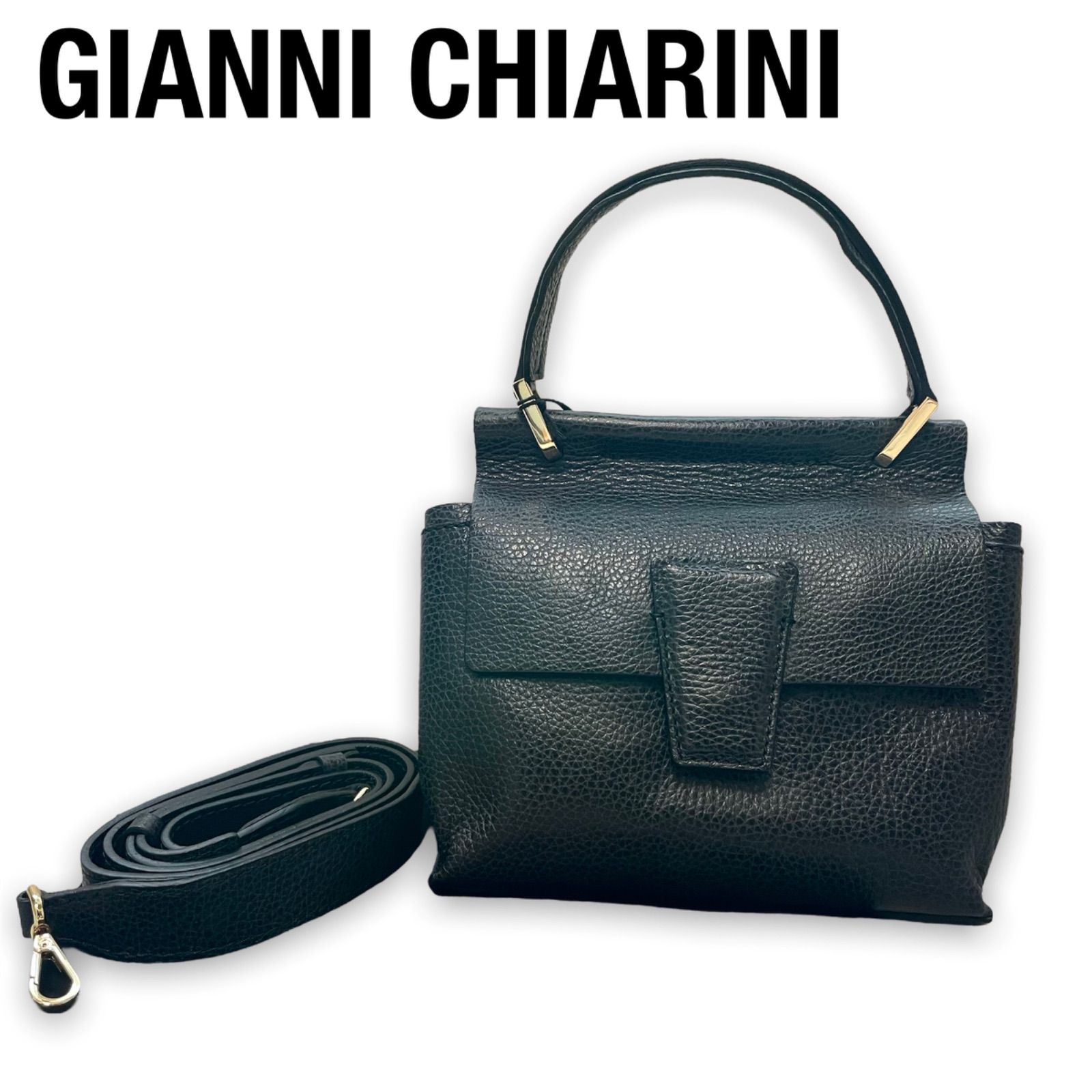 GIANNI CHIARINI 2waybag ハンドバッグ ショルダーバッグ - メルカリ