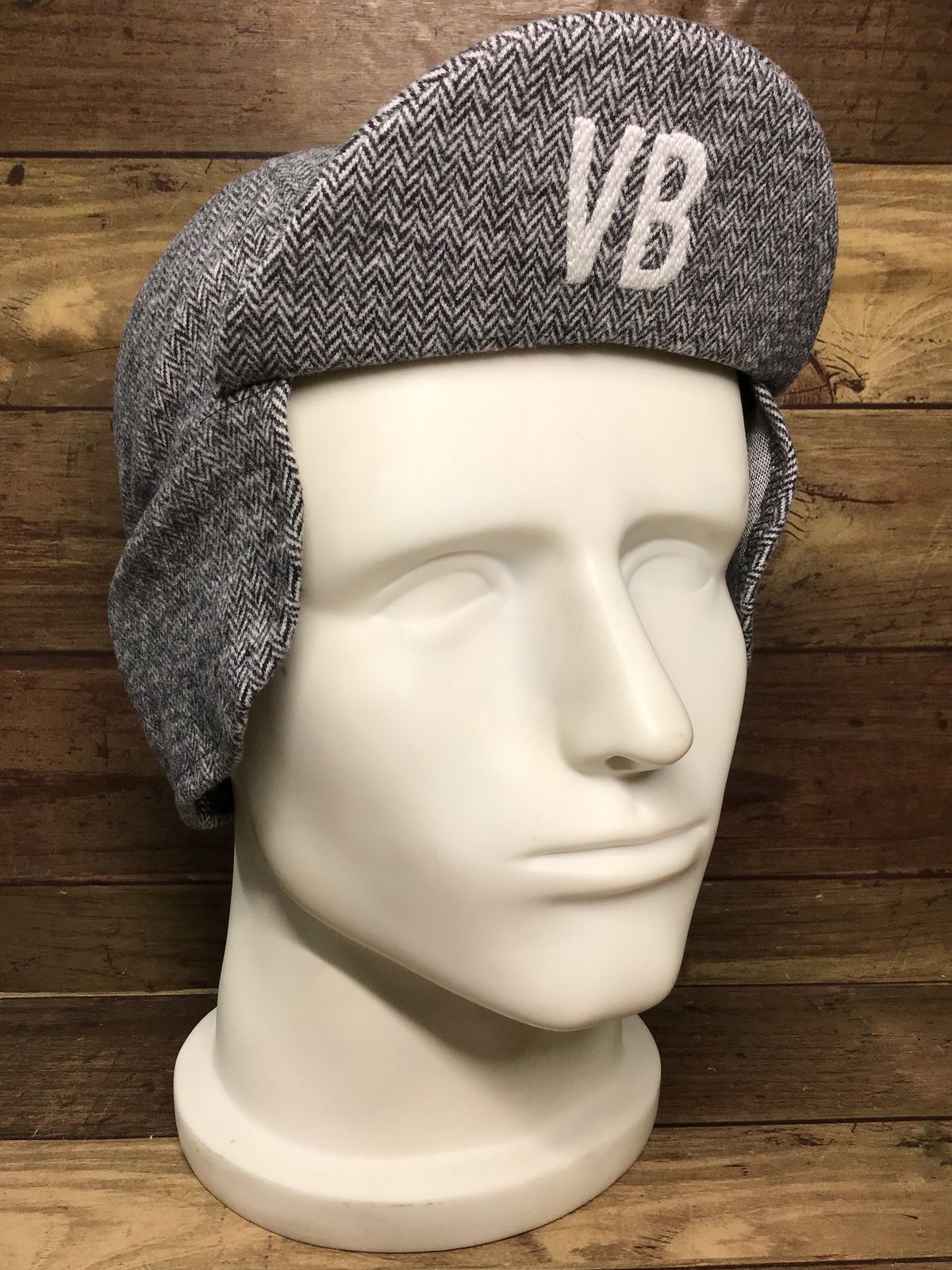 HM301 VELOBICI ヴェロビチ Belgian Cap サイクルキャップ Fawn Herringbone グレー L/XL