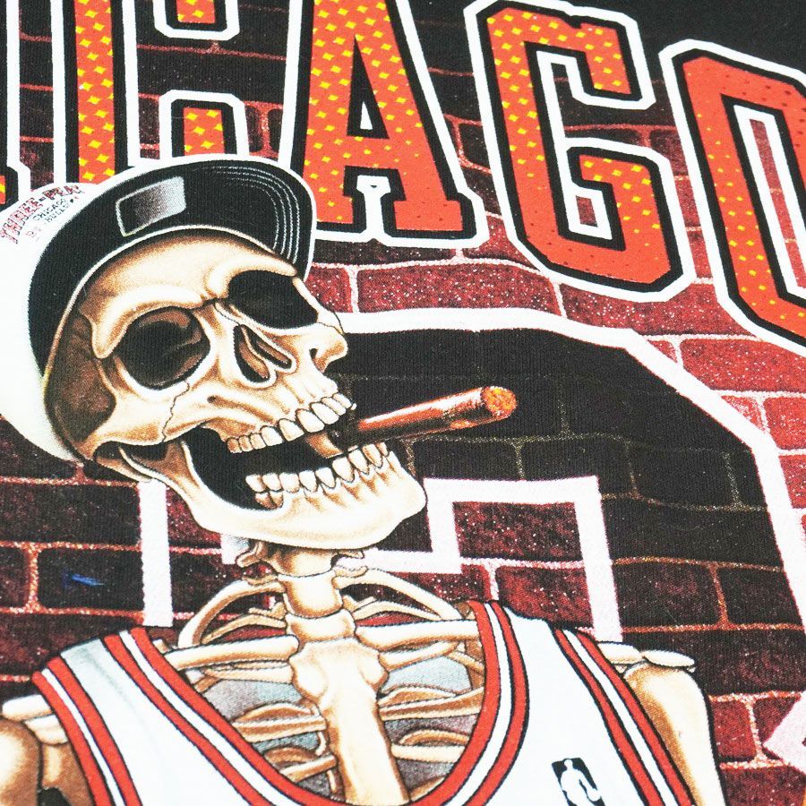 メンズ Tシャツ シカゴ ブルズ スカルTシャツ CHICAGO BULLS