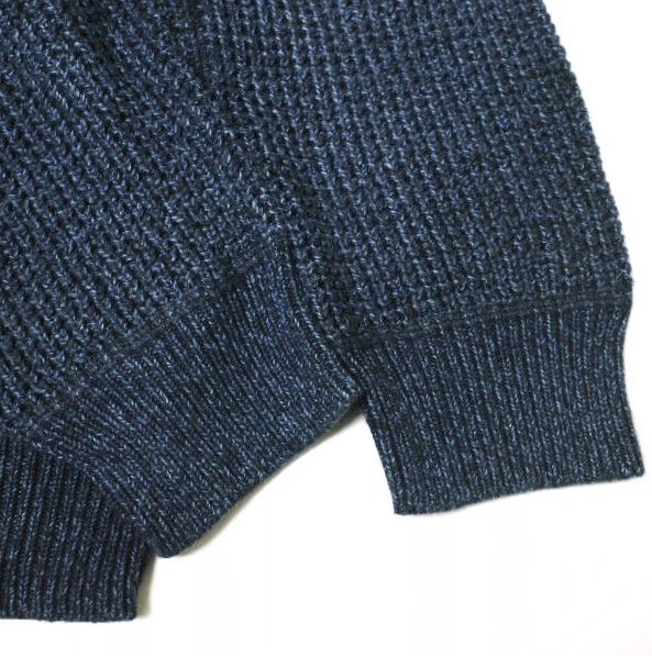 RRL ダブルアールエル CREWNECK WAFFLE KNIT INDIGO DYE YARN