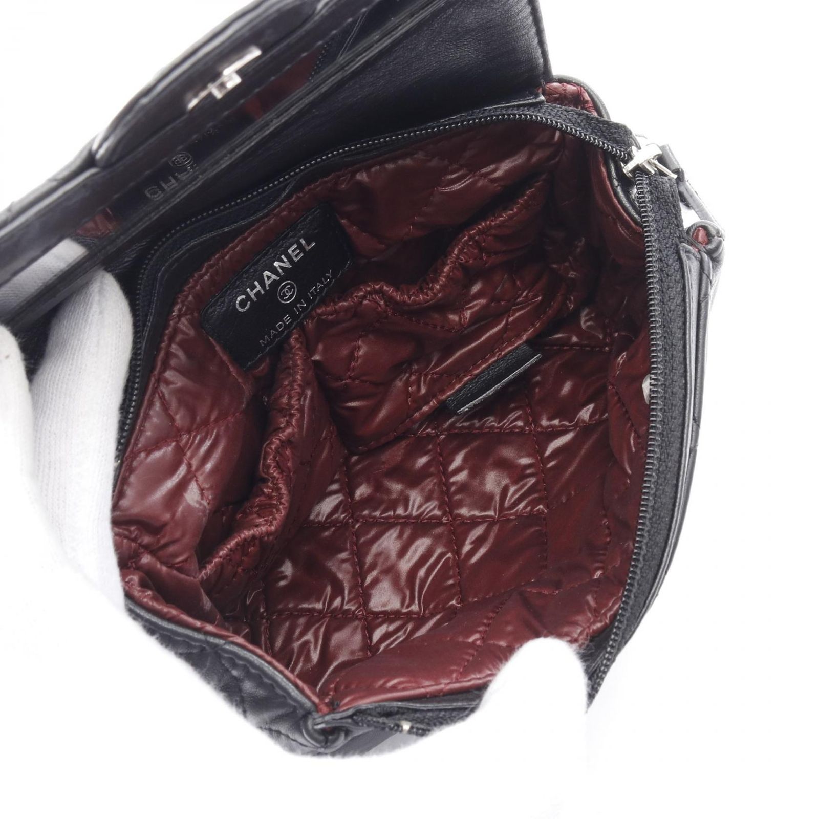 【CHANEL】マトラッセポーチ シャネル ココボール チェーンポーチ 42976 ブルーネイビー