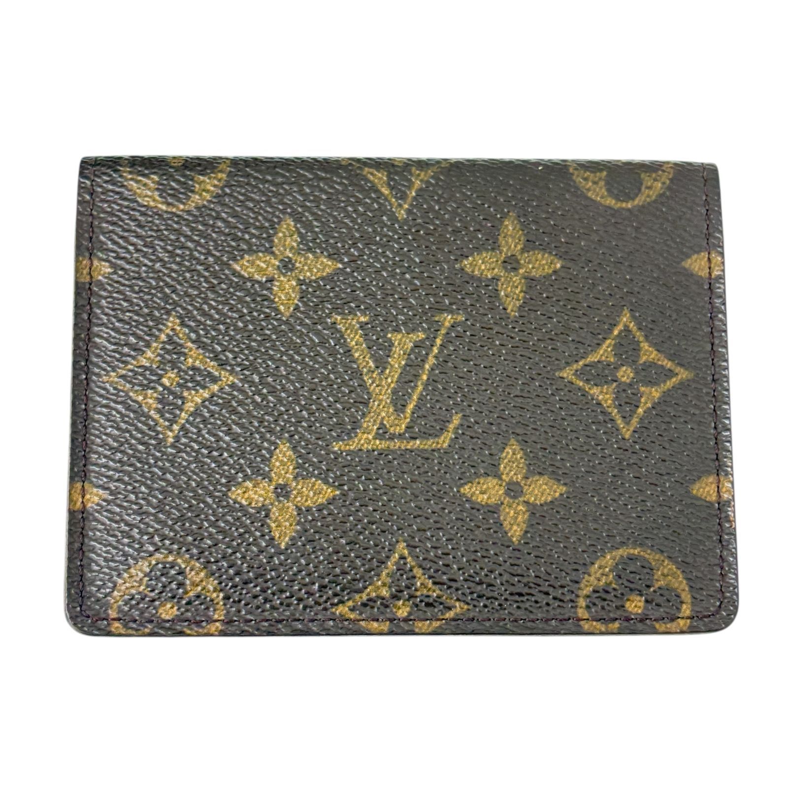 LOUIS VUITTON モノグラム名刺入れ ルイヴィトン モノグラム 名刺入れ イニシャル入り