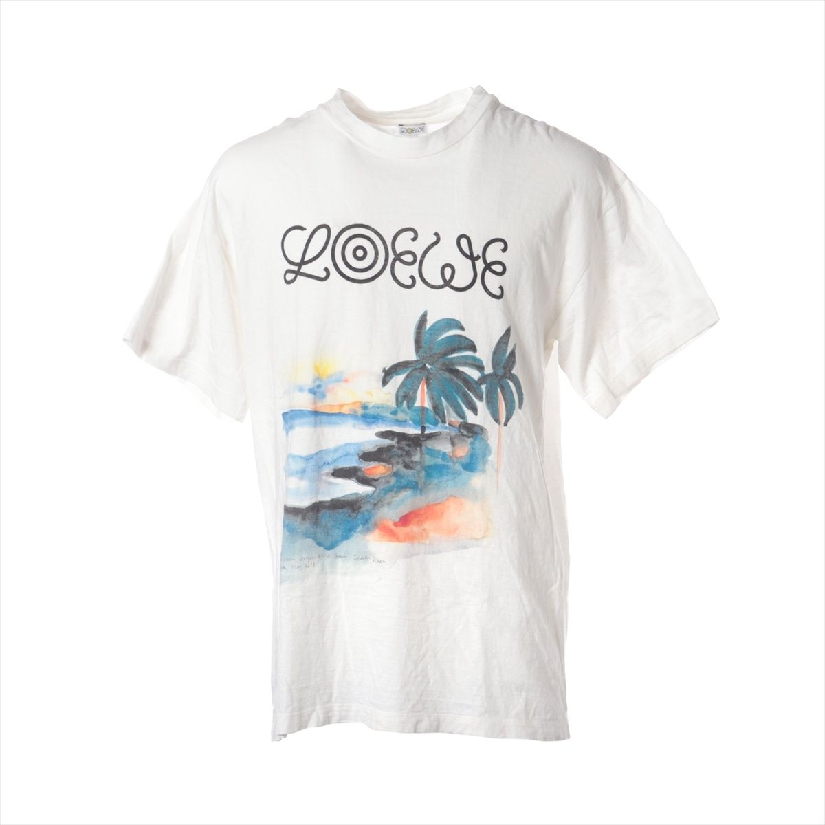 LOEWE ロエベ 半袖Ｔシャツ M コットン ロゴ ベトネム