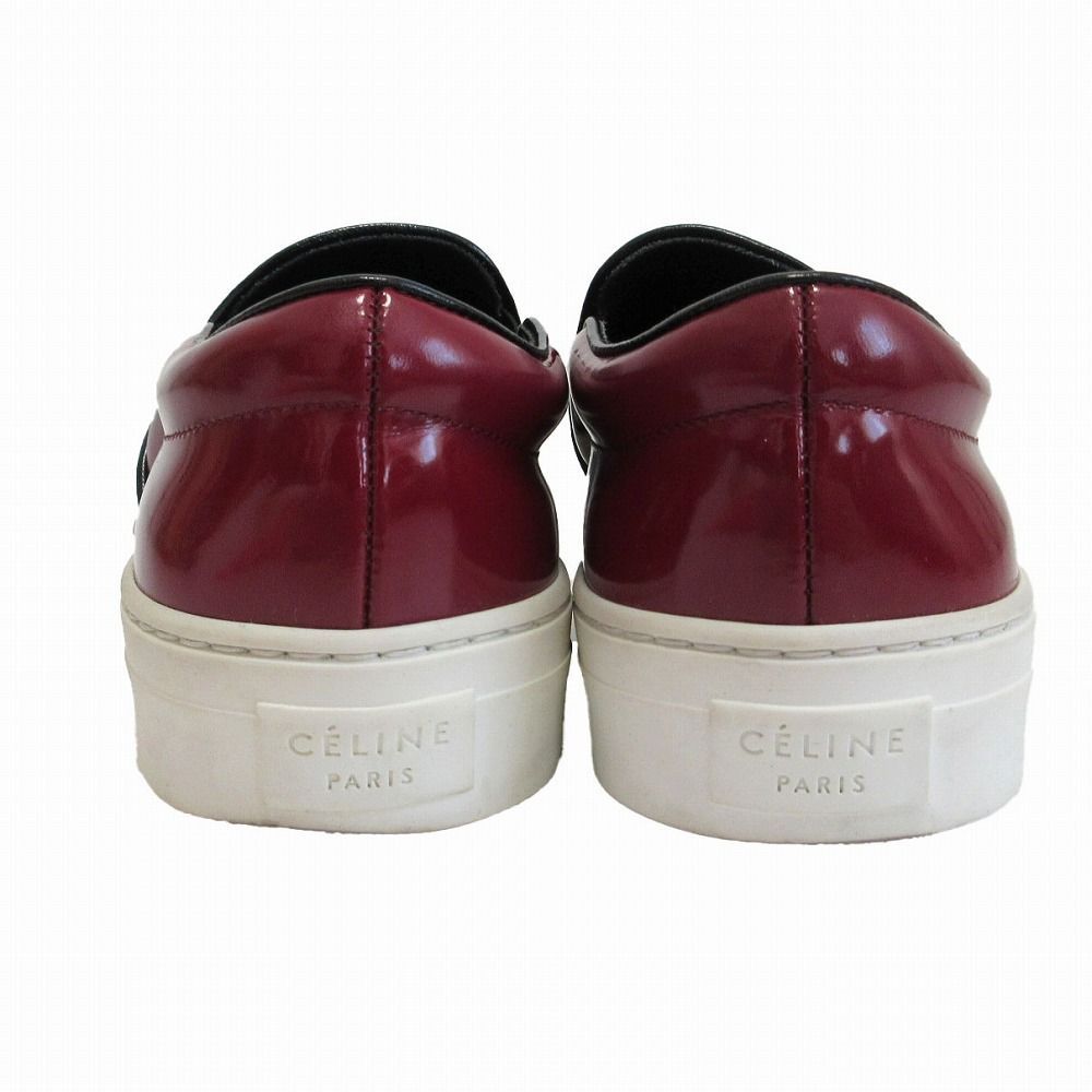 セリーヌ CELINE PARIS スリッポン シューズ レディース 35 22cm相当 箱付き イタリア製 ブラック 3879 CELINE スリッポン 37サイズ CELINE セリーヌ エスパドリーユ