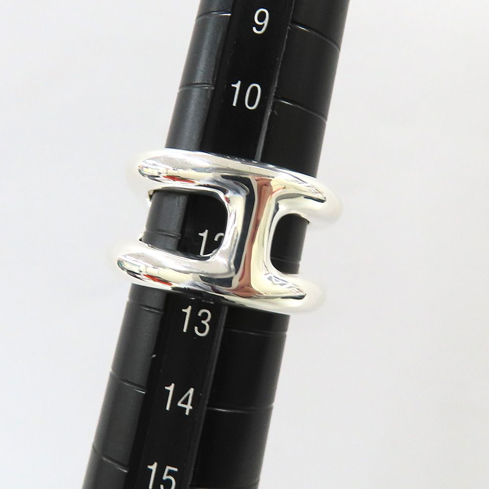 名古屋】エルメス リング オスモズPM #52 12号 Ag925 H型 シルバー