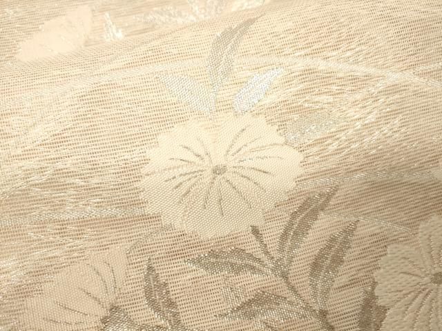 平和屋着物＊夏物 六通柄袋帯 紫陽花 銀糸 正絹 逸品 CAAW6962fb