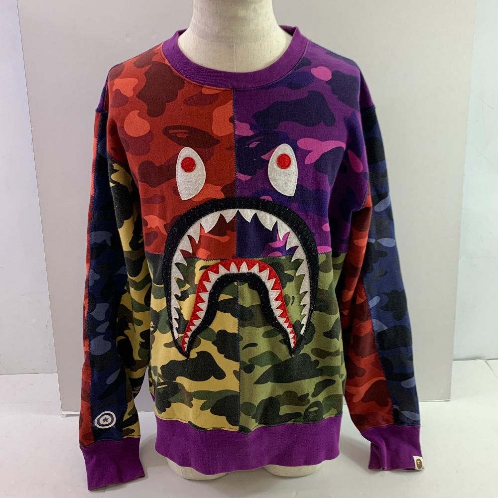 04w3290▽※【中古】A BATHING APE アベイシングエイプ スウェット 