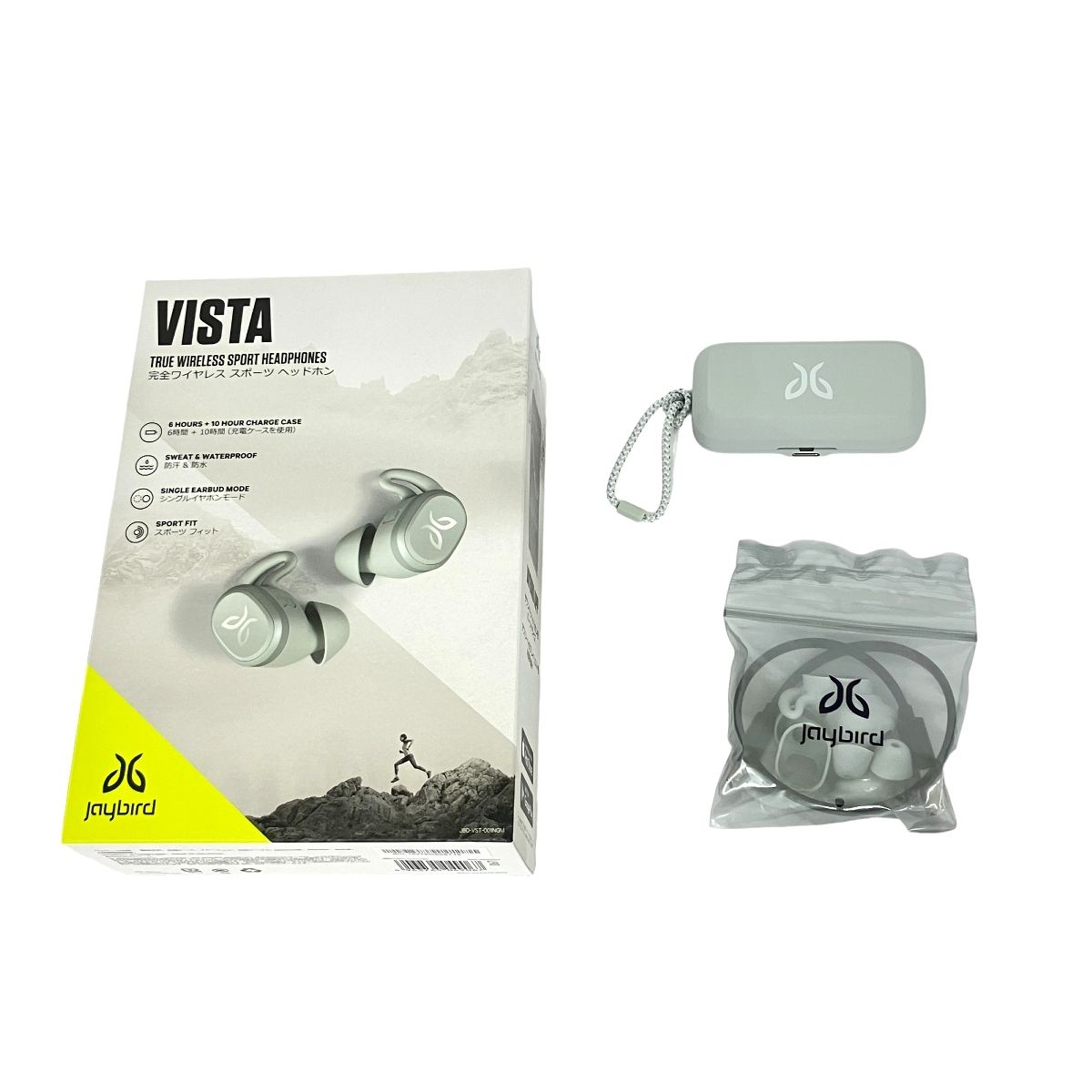 新品メーカー保証付Logicool JBD-VST-001NGM Jaybird Logicool JBD-VST-001NBM Jaybird VISTA Full Wireless Earphone