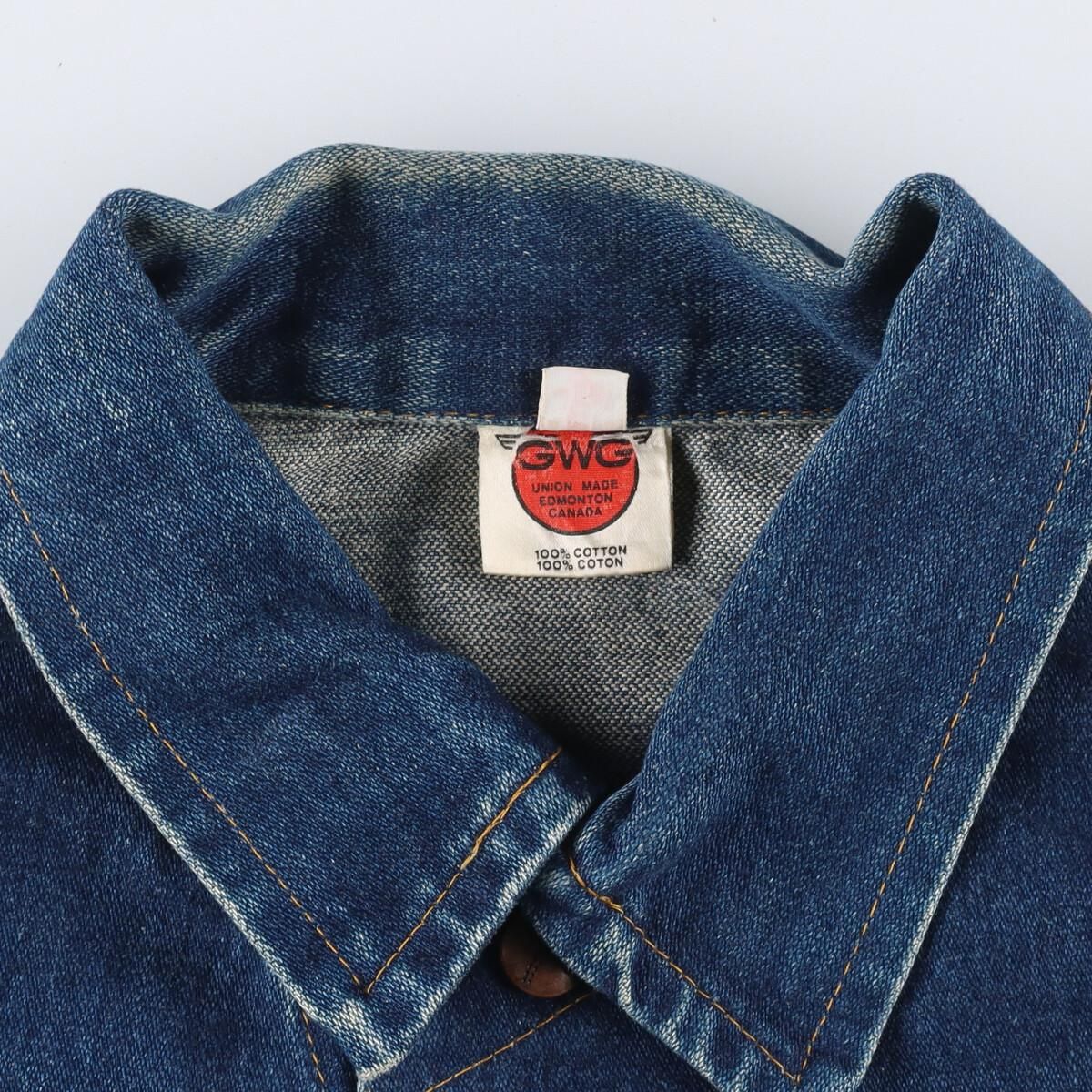 古着 70～80年代 GWG SCRUBBIES デニムジャケット Gジャン カナダ製 