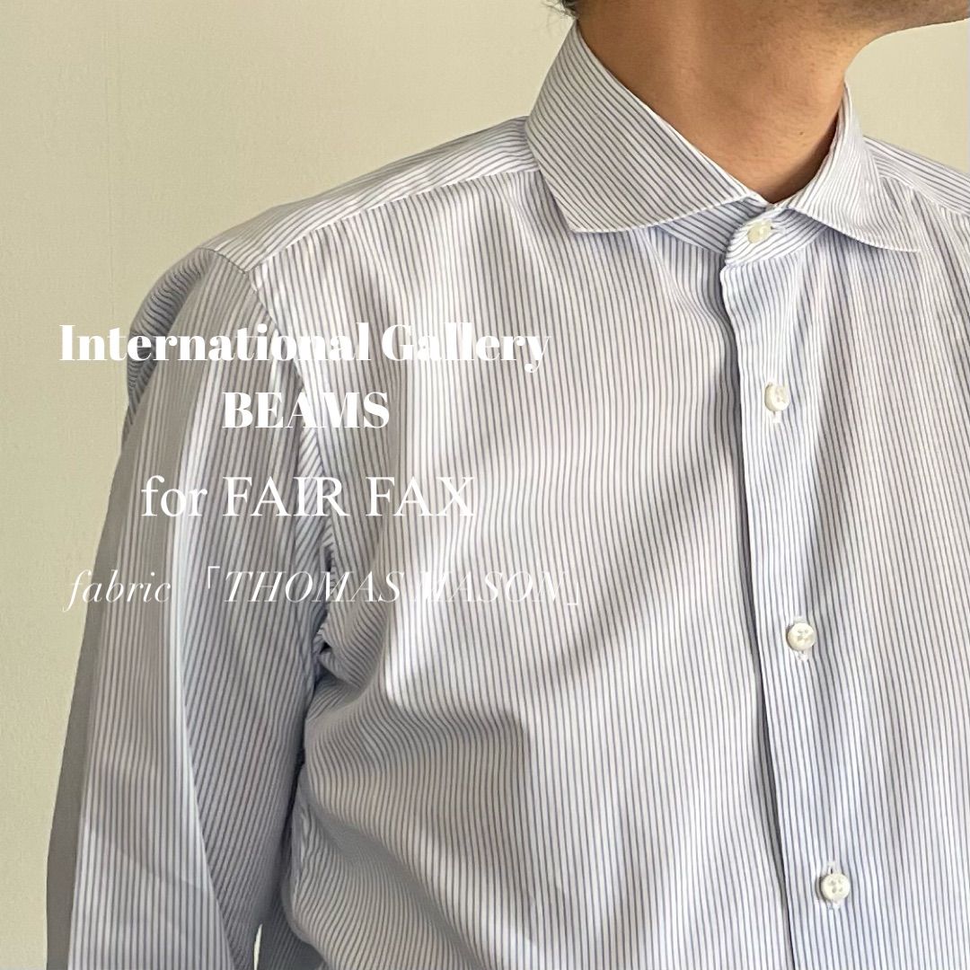 International Gallery BEAMS | THOMAS MASON ストライプ ワイド ドレスシャツ