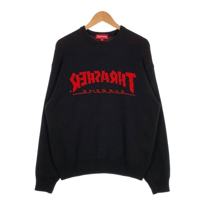 シュプリーム 21AW スラッシャー ニットセーター ブラック Size M