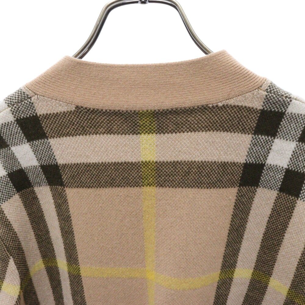 BURBERRY (バーバリー) 22AW WILMORE CHECK CARDIGAN ウィルモアチェックカーディガン 8054098 ブラウン