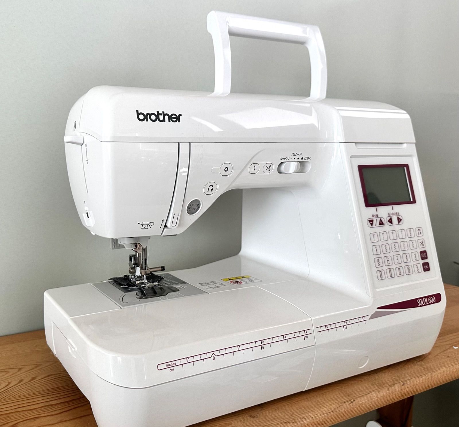 ブラザー コンピュータミシン SOLEIE 600 【超美品】 - メルカリ