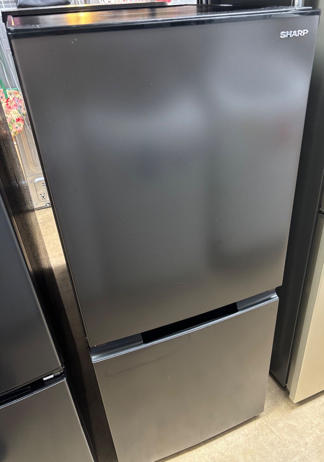 2ドア冷蔵庫 152L 2022年製 シャープSJ-D15H-H マットダークグレー