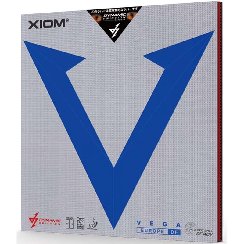 エクシオン(XIOM) 卓球 ラバー 裏ソフト ヴェガ ヨーロッパ DF レッド MAX