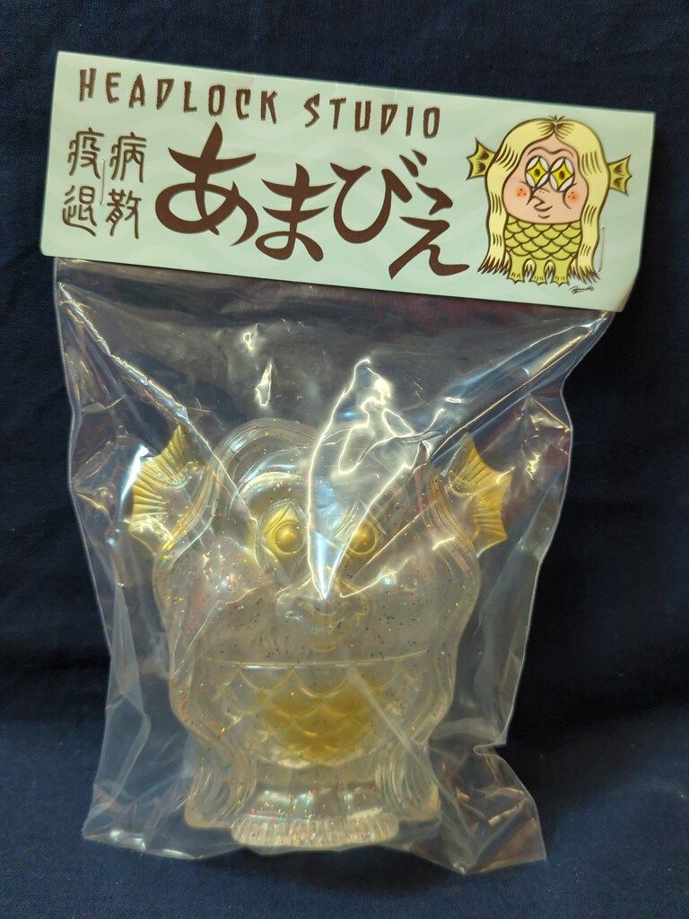 HEADLOCK STUDIO LittleChopDesign AMABIE ラメクリア成型/金塗装