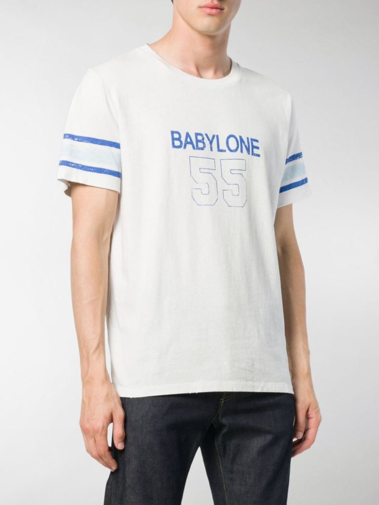 ●【サンローラン】◆XS◆BABYLONE55デストロイドTシャツ (株)ケリング