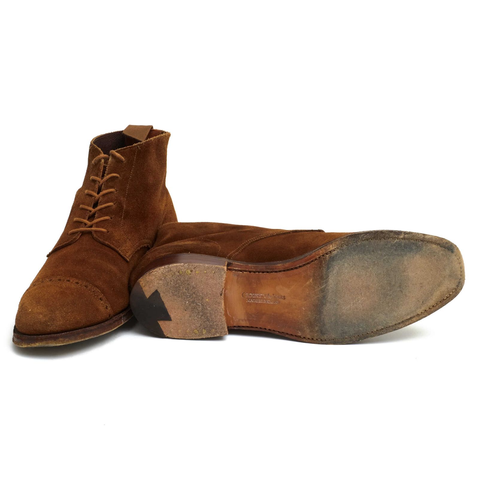 クロケット＆ジョーンズ／CROCKETT＆JONES チャッカブーツ シューズ 靴 メンズ 男性 男性用スエード スウェード レザー 革 本革 ブラウン 茶  SHANNON シャノン キャップトゥ レザーソール グッドイヤーウェルト製法 クロケット＆ジョーンズ／CROCKETT＆JONES チャッカブーツ シューズ 靴