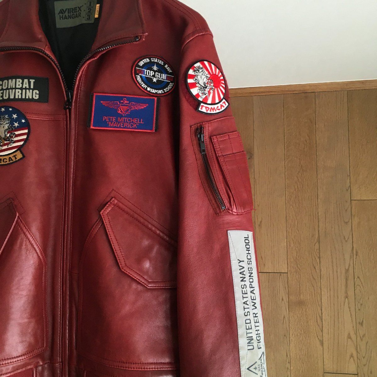 美品 AVIREX アヴィレックス レザー トラッカージャケット トップガン M ゴート G-1 トップガン/GOAT G-1 TOP GUN | AVIREX