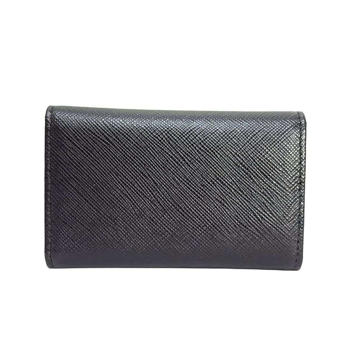 PRADA プラダ キーケース - 1PG004 黒 4連フック|キーリング付き レザー