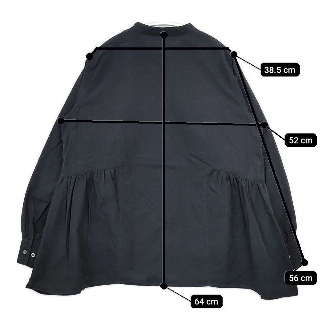 KURASHI&Trips 洗いざらしで着られるサイドギャザー ブラウス KURASHI&Trips 洗いざらしで着られるサイドギャザー ブラウス