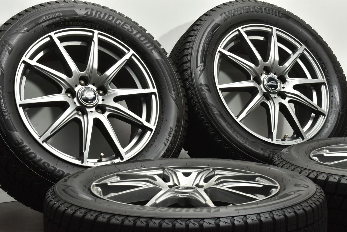 超バリ溝 シュナイダー 17in 7J 50 PCD114.3 ブリザック DM-V3 225 60R17 エクストレイル SKフォレスター クロストレック C-HR