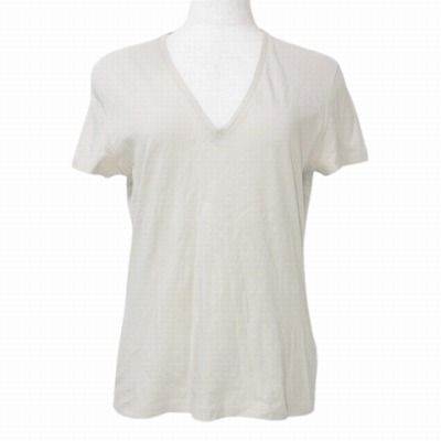 グッチ GUCCI 半袖 Tシャツ カットソー Vネック ロゴ S