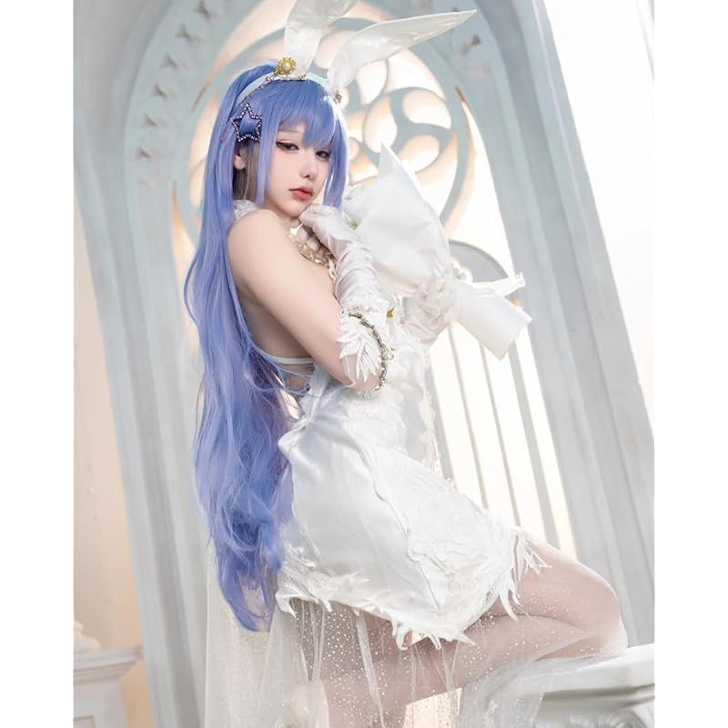神併 ニュージャージー コスプレ ウィッグ付き スノーブライドラブVer. アズールレーン コスプレ衣装 大人用 仮装 文化祭 イベント コスチューム ステージ服 New Jersey cosplay ニュージャージー ウィッグ付き XL